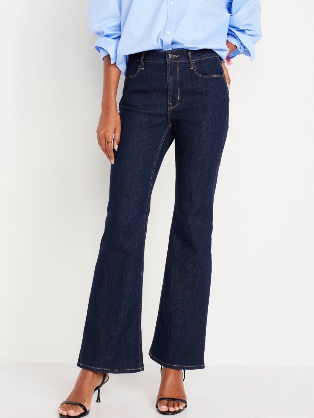 Old Navy Dark Blue Flare Jeans